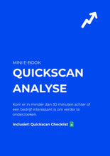 Afbeelding in Gallery-weergave laden, E-Book Quickscan Analyse + Checklist Model