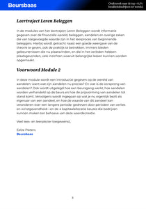 Leren Beleggen (Module 2)
